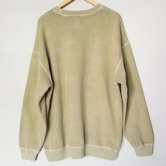 Billabong Ride In Sweatshirt Faded Green XL Keep Shining Graphic Oversized Crew - Picture 4 of 16